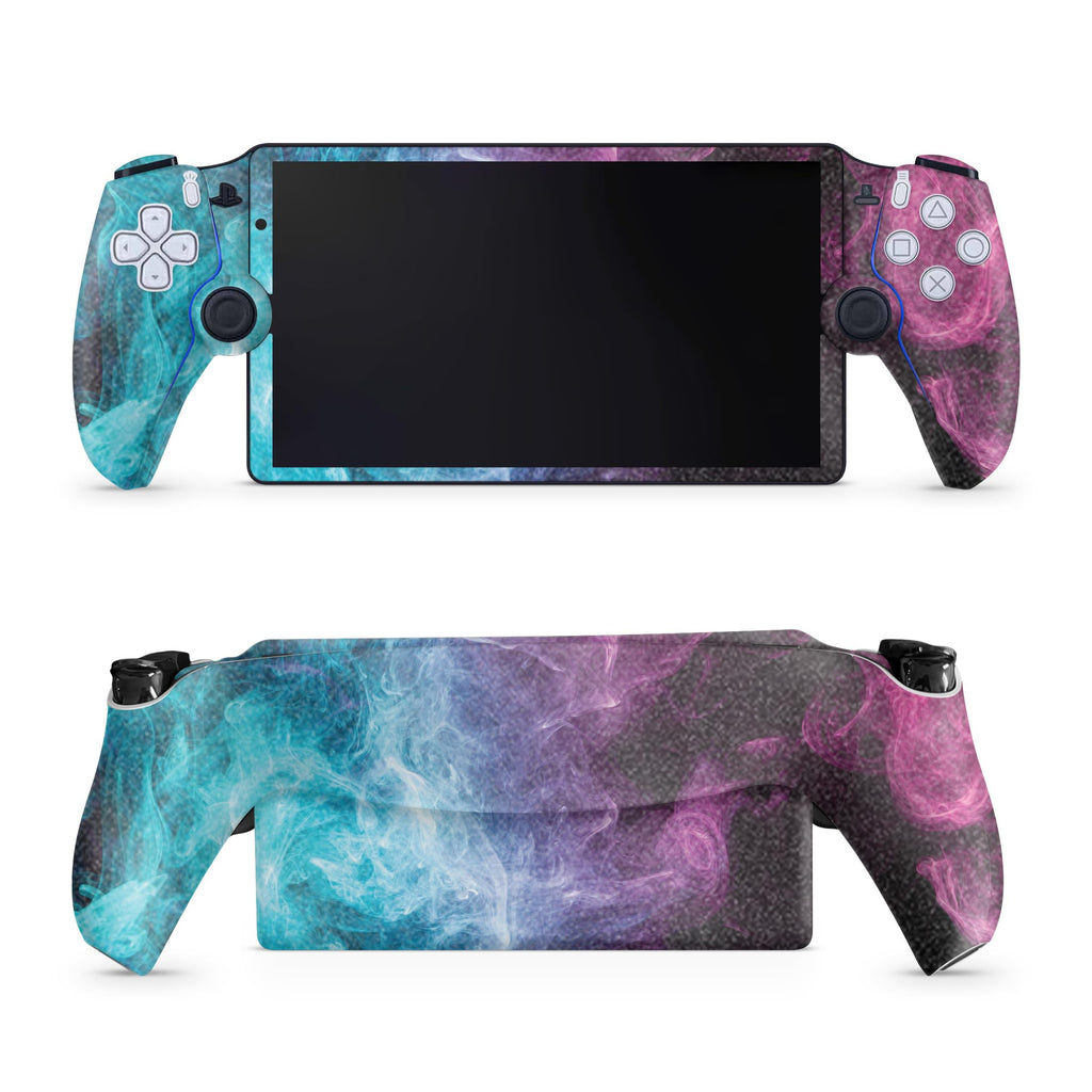 Glossy Glitter Gaming Skin Compatible with PS5 Portal Remote Player - Mystic Smoke - Premium 3M Vinyl Protective Wrap De