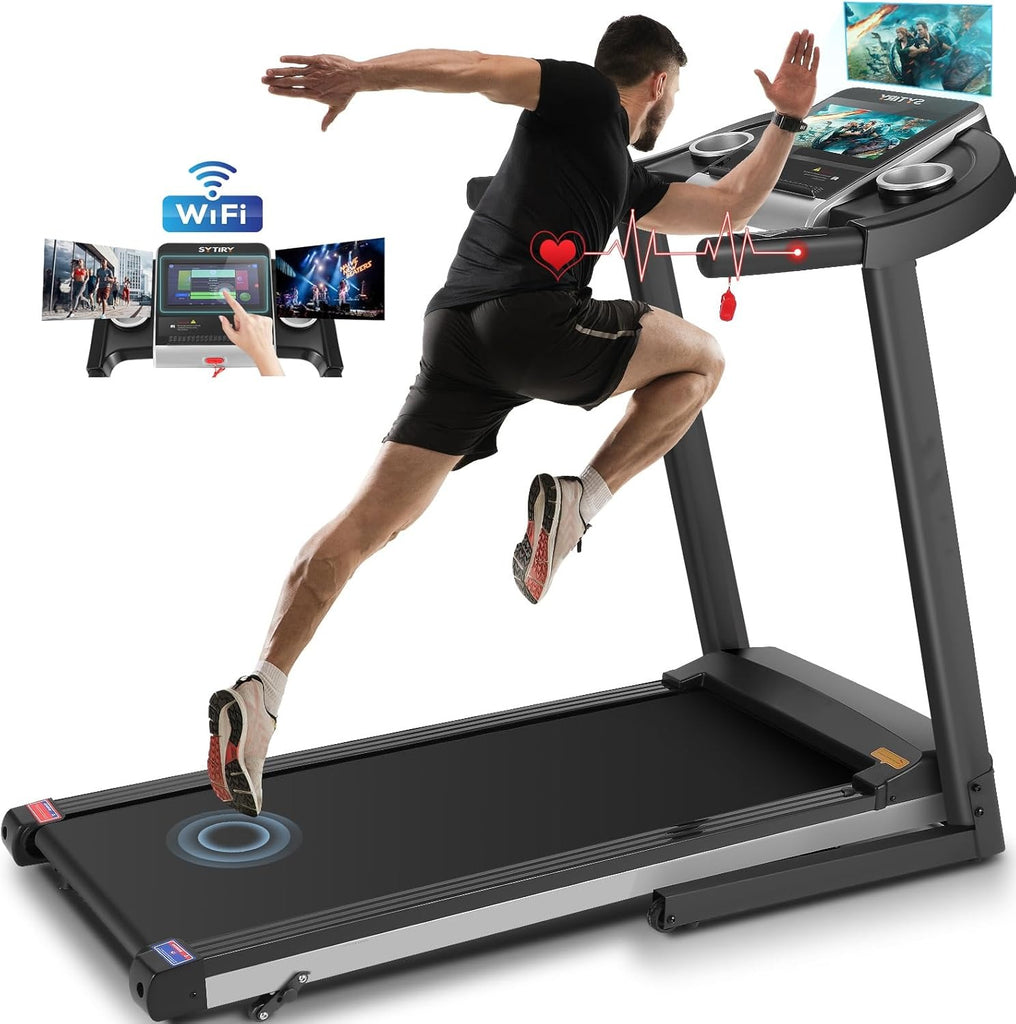 Cintas de correr inclinadas para el hogar con pantalla de TV y WiFi