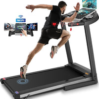 Cintas de correr inclinadas para el hogar con pantalla de TV y WiFi