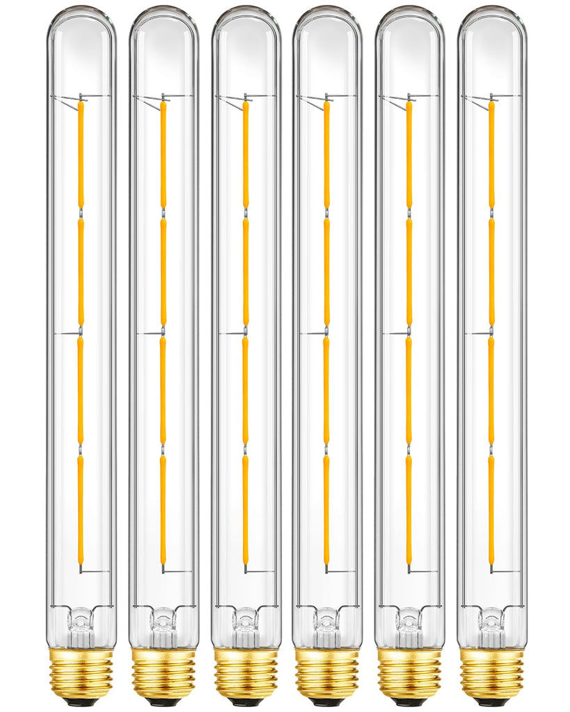 LED Tubular Light Bulbs E26 Dimmable Long Led Bulbs 6W Equal 60 Watt 3000K
