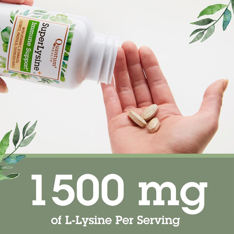 Quantum Super Lisina + Sistema Inmunológico, F-SL180, 1, 1 ✅ Apoya tu salud inmunológica: combina seis nutrientes bien investigados en una galardonada ✅ TANTOS BENEFICIOS EN UNO - Fortalece la respues