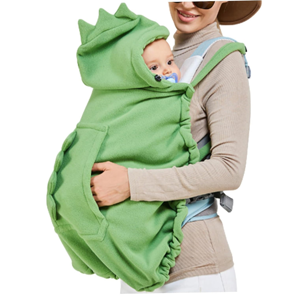 Baby Carrier Cover Cute Dinosaur Hooded Cloaks Baby Carrier Cover Soft ＆ Windproof Baby Blanket Washable Pram Covers Gif