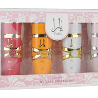 Lattafa My Yara Collection – 4 × 25 ml Eau de Parfum Gift Set for Women (Yara + Yara Moi + Yara Tous + Yara Candy)