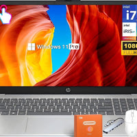 HP 15.6" FHD Touchscreen Business Laptop, Intel 10-Core i7-1355U(up to 5.0 GHz), 64 GB RAM, 2 TB SSD, Intel Iris Xe Grap