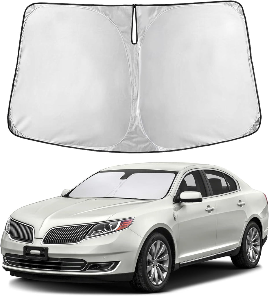EcoNour Windshield Sunshade Compatible for Lincoln MKS 2009-2014 2015 2016