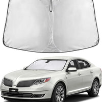 EcoNour Windshield Sunshade Compatible for Lincoln MKS 2009-2014 2015 2016