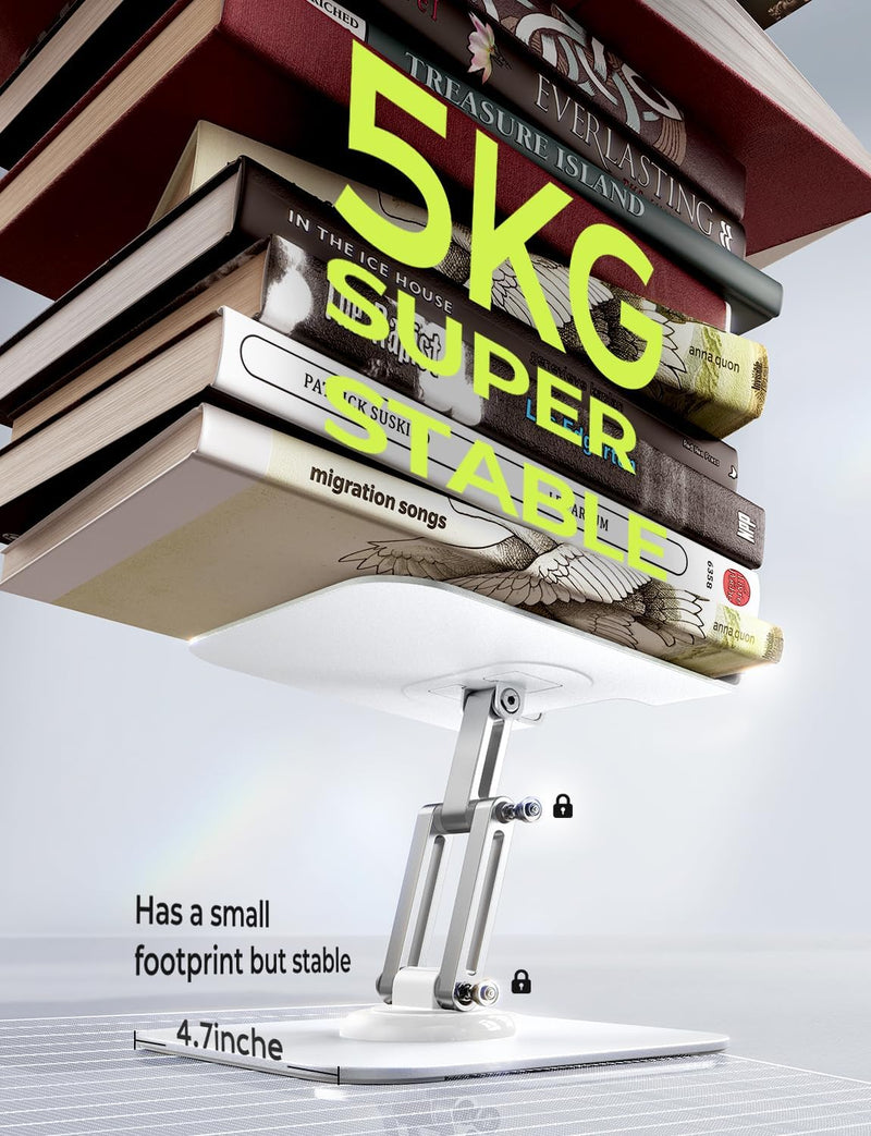 Soporte Ajustable LISEN para iPad y Tablet - Blanco