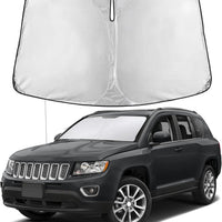 EcoNour Windshield Sunshade Compatible for Jeep Compass 2007-2014 2015 2016