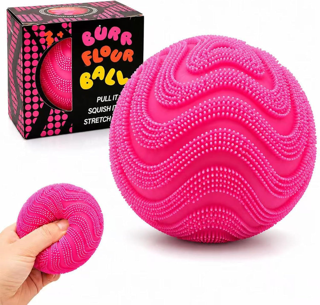 Fuzz Ball Squishy Stress Ball,Soft Fidget Squishy Fuzz Squeeze Ball for Adults,Anxiety Stress Relief Toys,Party Favors G