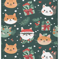 Crib Sheets for Boys Christmas Kawaii Cats Baby Girl Sheets,Neutral Mini Crib Mattress Sheets,Crib Mattress 52 * 28 * 9I
