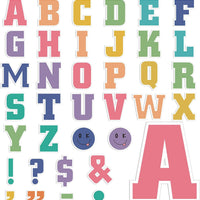 136 Pcs 12 in Extra Large Bulletin Board Letter Pastel Classroom Wall Decor