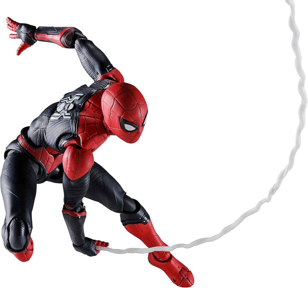 TAMASHII NATIONS S.H. Figuarts Spider-Man Upgrade Suit (Spider-Man: No Way Home) Action Figure, Blue, Red, Black with Gold Accents, Approx. 5.9 inches (150 mm), PVC