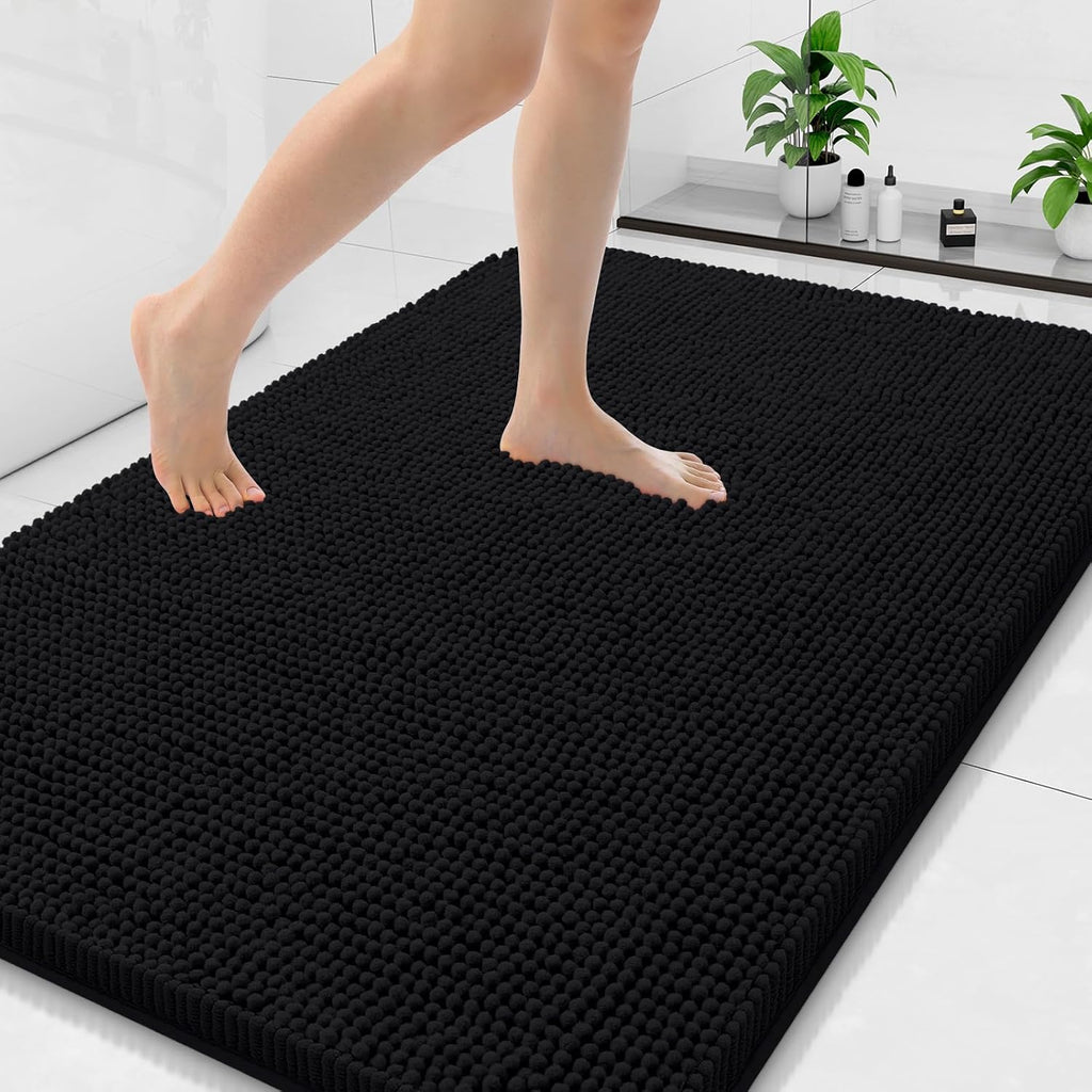 Arotive Bathroom Rugs 47x32, Soft Absorbent Shaggy Chenille Bath Rugs