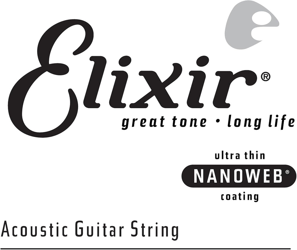 Elixir Strings, Acoustic Guitar Strings, Phosphor Bronze with NANOWEB Technology, Longest-Lasting Rich and Full Tone For