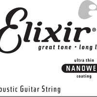 Elixir Strings, Acoustic Guitar Strings, Phosphor Bronze with NANOWEB Technology, Longest-Lasting Rich and Full Tone For