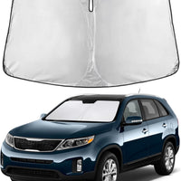 EcoNour Windshield Sunshade Compatible for Kia Sorento 2011-2013 2014 2015, Sun Visor for Front Windshield & Window Sun