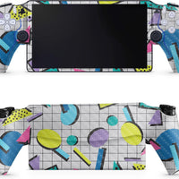 Carbon Fiber Gaming Skin Compatible with PS5 Portal Remote Player - Awesome 80s - Premium 3M Vinyl Protective Wrap Decal