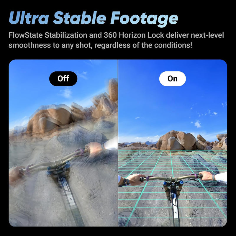 Insta360 X4 Standard Bundle — Cámara de acción 360 8K resistente al agua