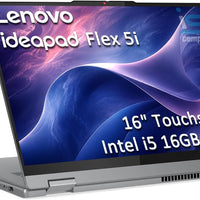 Lenovo IdeaPad Flex 5i 16" 2-in-1 Laptop, Core 5 120U, 16GB RAM, 512GB SSD
