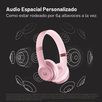 Beats Solo 4 - Rosado Metallic — Audífonos inalámbricos Bluetooth on-ear, hasta 50h