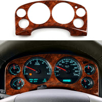 Car Dashboard Cover Trim Panel Decal Wood Grain Sticker fits for Chevrolet Silverado Tahoe Suburban Avalanche/GMC Sierra
