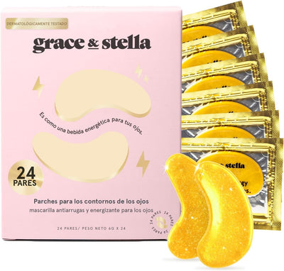 grace & stella - Mascarilla para debajo de los ojos galardonada - Regalos para mujeres - Regalos para niñas adolescentes - Parches de gel para ojeras, ojos hinchados, bolsas debajo de los ojos