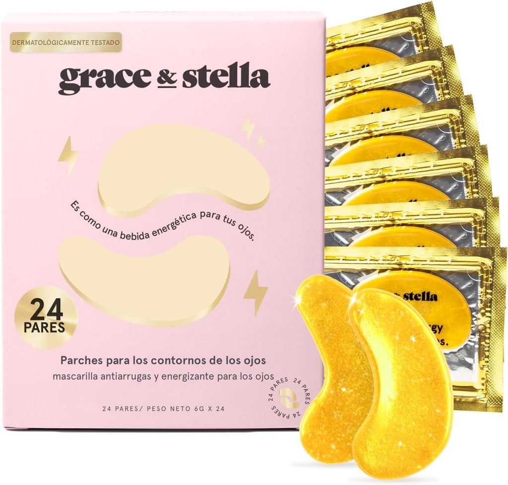 grace & stella - Mascarilla para debajo de los ojos galardonada - Regalos para mujeres - Regalos para niñas adolescentes - Parches de gel para ojeras, ojos hinchados, bolsas debajo de los ojos