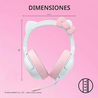 Razer Kraken Kitty V2 USB Wired Headset: Hello Kitty Ears - Chroma RGB Stream Reactive Lighting, HyperClear Cardioid Mic, 7.1 Surround Sound, Triforce 40mm Drivers - Hello Kitty Edition