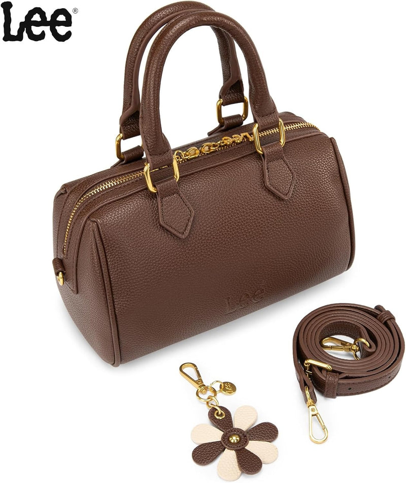 Montana West Lee Satchel Purses for Women, Small Top Handle Handbag, Convertible Crossbody Satchel