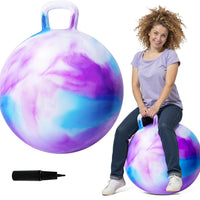 ZOOJOY Hopper Ball, 28 in Bouncy Ball with Handle for Teens Adults Ages 16+