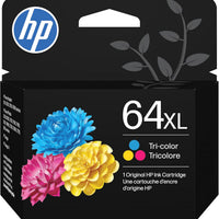 HP 64XL Tri-Color High-Yield Ink Cartridge Printers | Works with Printer Series: Envy Inspire 7950e; Envy Photo 6200, 71