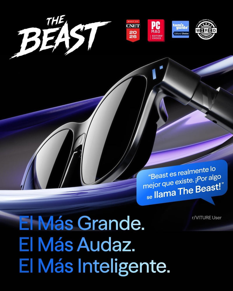 VITURE Beast XR/AR Glasses: Biggest. Boldest. Smartest. 174" 1200p, 58°FOV