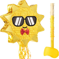 WERNNSAI Sun Piñata - Yellow Sunshine Party Decorations for Girls Kids