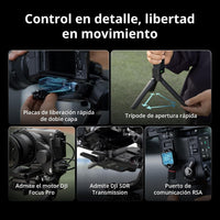 DJI RS 5, Estabilizador de cardán para cámara Canon/Sony/Panasonic/Nikon/Fujifilm, perillas de ajuste fino, bloqueos de eje automatizados de segunda generación, trípode de apertura rápida, nuevo