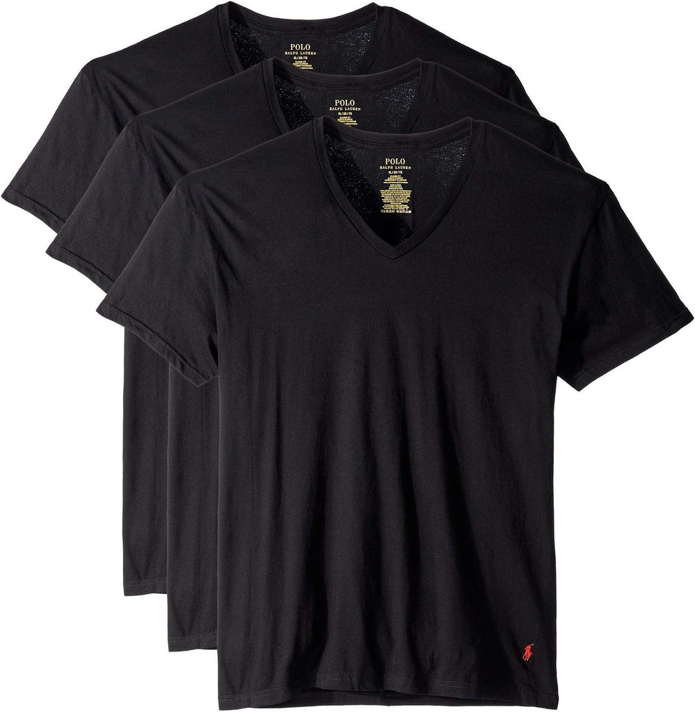 Pack 3 POLO RALPH LAUREN Men's Classic Fit Cotton V-Neck Undershirt