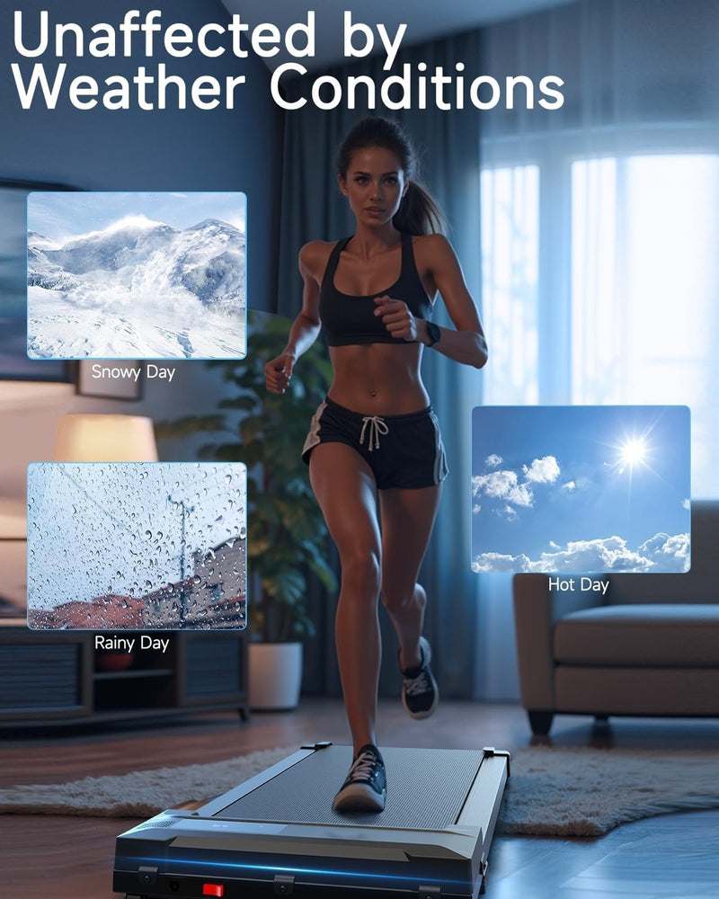 Buztrio Walking Pad Treadmill for Home - Under Desk Treadmills Mini Portable Walking Running
