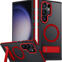 Mondelete for Samsung Galaxy S23 Ultra Case, [Compatible with MagSafe], Adjustable Kickstand,Military Grade Drop Tested,