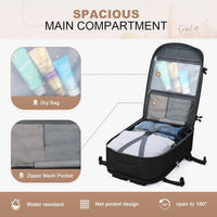 Maelstrom Travel Backpack for Men Women, 17.3" Laptop with Shoe Compartment