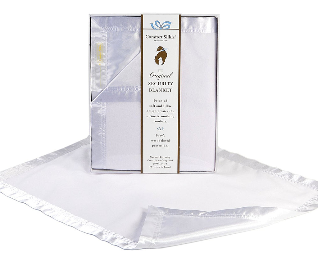 White COMFORT SILKIE Security Blanket ~ The Original. The Best. Award Winning.