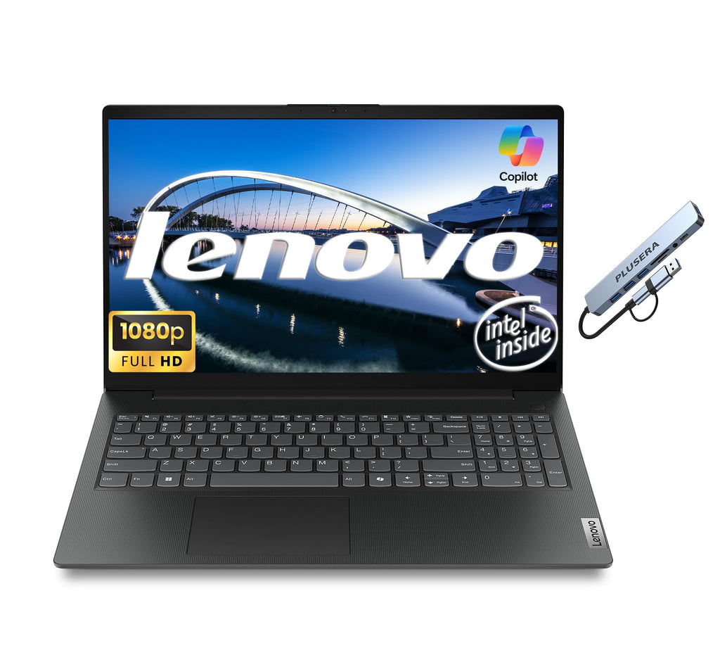 Lenovo V15 G6 Business Laptop Computer, 15.6" FHD Display, Windows 11 Pro 8GB DDR5 RAM 256GB SSD, Intel Quad-Core N150 Processor, Numeric Keypad, Ethernet RJ-45, Wi-Fi 6, Business Black