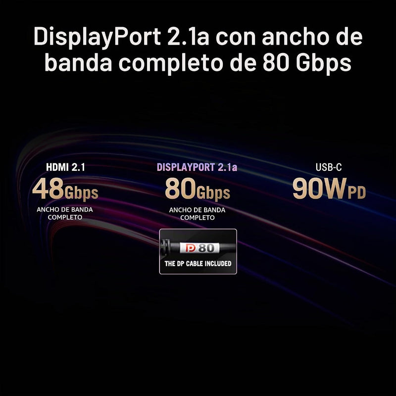 ASUS ROG Swift 32” 4K OLED Gaming Monitor (PG32UCDMR) ― 4K (3840 x 2160), QD-OLED, 240Hz, 0.03ms, G-SYNC Compatible, 99% DCI-P3, USB-C 90W, DisplayWidget, DisplayPort 2.1, 3 yr Warranty