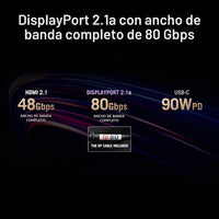 ASUS ROG Swift 32” 4K OLED Gaming Monitor (PG32UCDMR) ― 4K (3840 x 2160), QD-OLED, 240Hz, 0.03ms, G-SYNC Compatible, 99% DCI-P3, USB-C 90W, DisplayWidget, DisplayPort 2.1, 3 yr Warranty