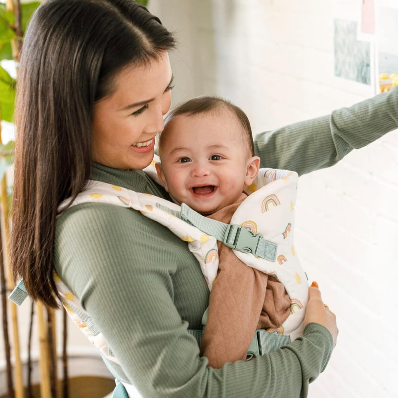 Infantino Flip 4 en 1 Portabebés Ergonómico Convertible Arcoíris