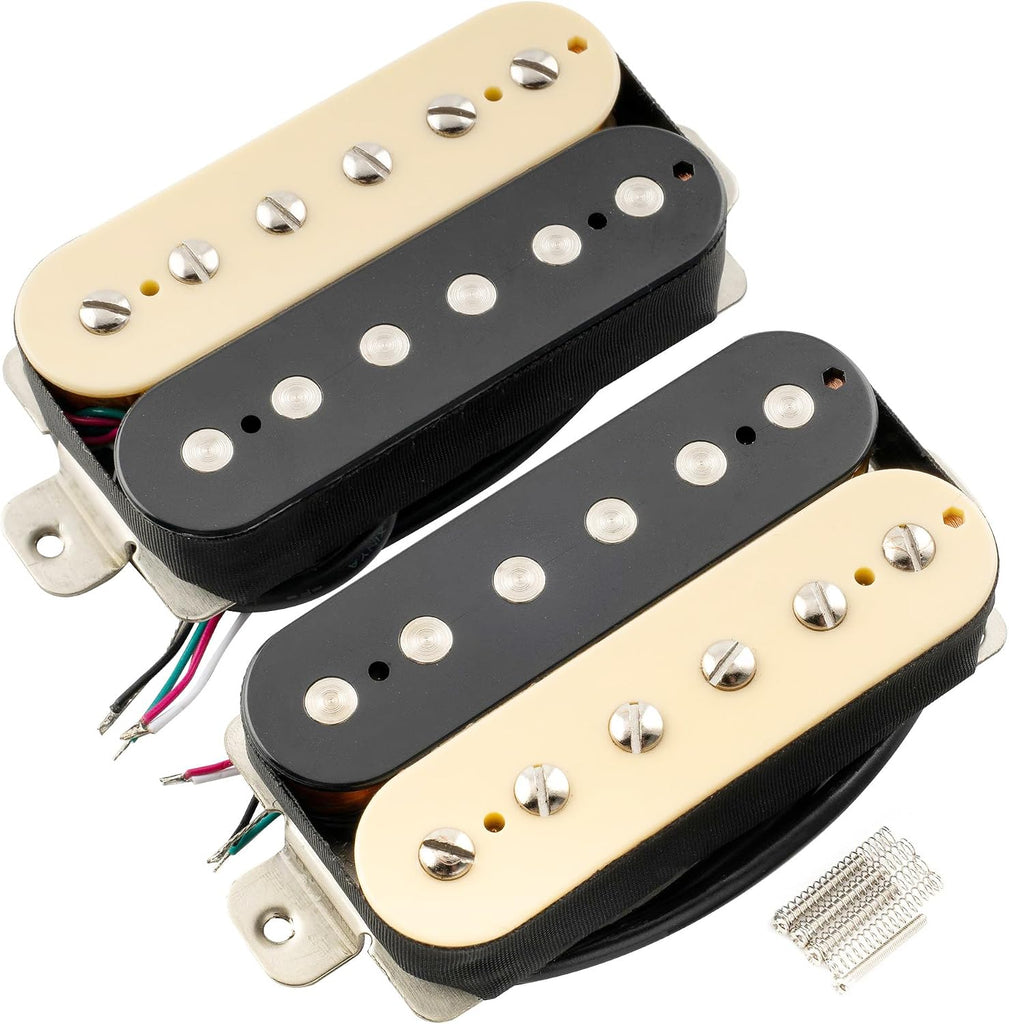 Musiclily Pro LP-OBLA Alnico 5 Humbucker Neck Bridge Pickups Set Zebra