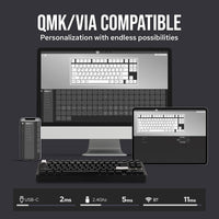 EPOMAKER TH85 QMK/VIA Wireless Gaming Keyboard, BT5.0/2.4GHz/USB-C