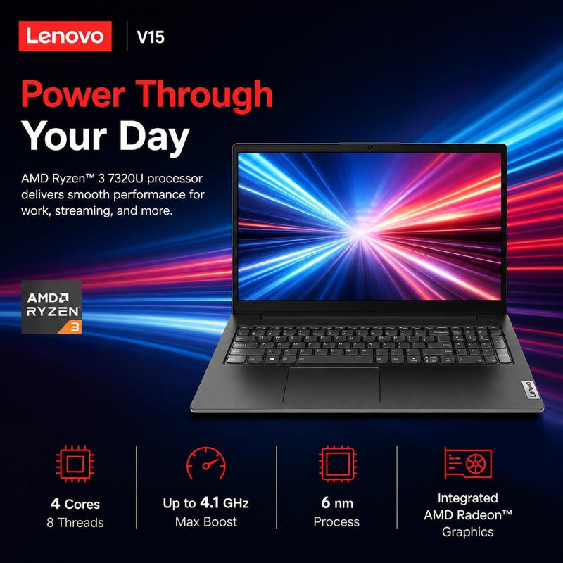Lenovo New Released 15.6" FHD Business Laptop, AMD Ryzen 3 7320U(Outperforms i7-1065G7) Processor, 16GB DDR5 Ram, 512GB PCIe Storage, Long Battery Life, Wi-Fi 6, Windows 11 Pro with MS365 for Web