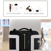 LOVEVOOK 40L Travel Backpack Flight Approved Carry on Backpack,3 Packing Cubes,Waterproof Personal Item Travel Bag,TSA Carry on Luggage Suitcase Travel Essentials,Gifts for Women & Men,fits 17" Laptop