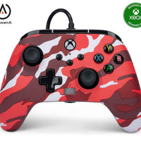 PowerA Enhanced Wired Controller for Xbox Series X|S - Red Camo, gamepad, wired video game controller, gaming controller
