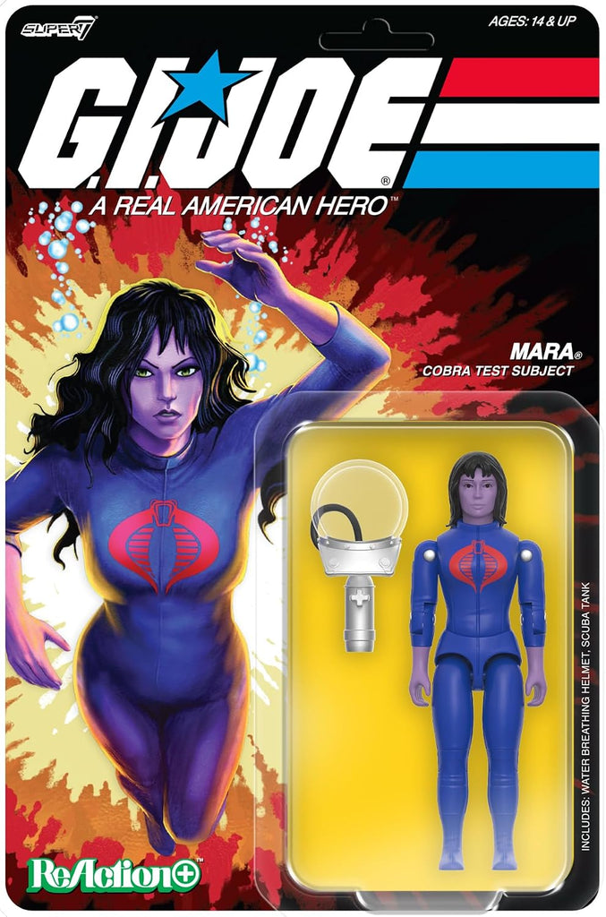 Super7 Reaction+ G.I. Joe Mara - 3.75" G.I. Joe Action Figure with Accessories - Classic Cartoon Collectibles and Retro