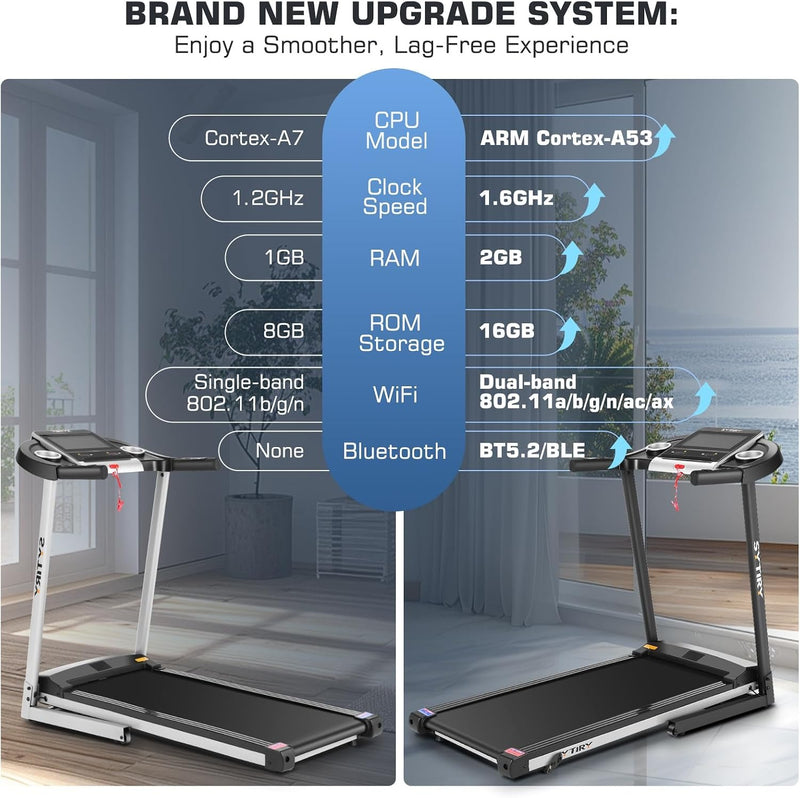 Cintas de correr inclinadas para el hogar con pantalla de TV y WiFi